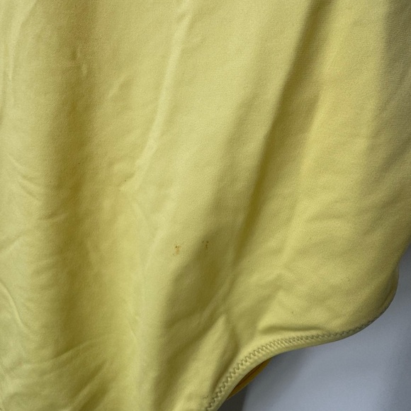 STELLA MCCARTNEY Logo Strap One-Piece Swimsuit in Sherbert Yellow B3011 - Picture 3 of 5